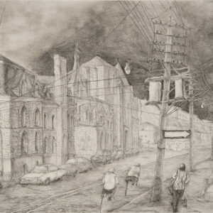 McCaul Street, Carbon pencil on paper, 1989